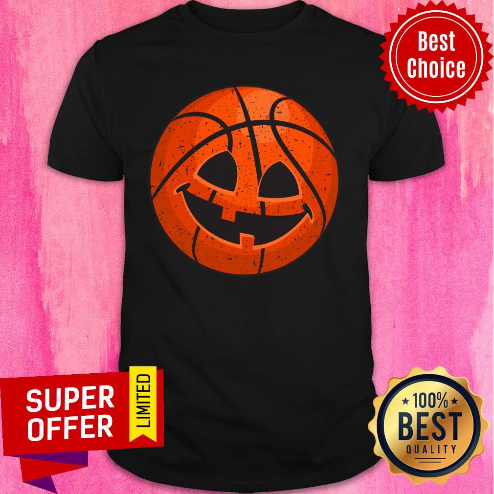 Basketball Pumpkin Vintage Halloween Shirt
