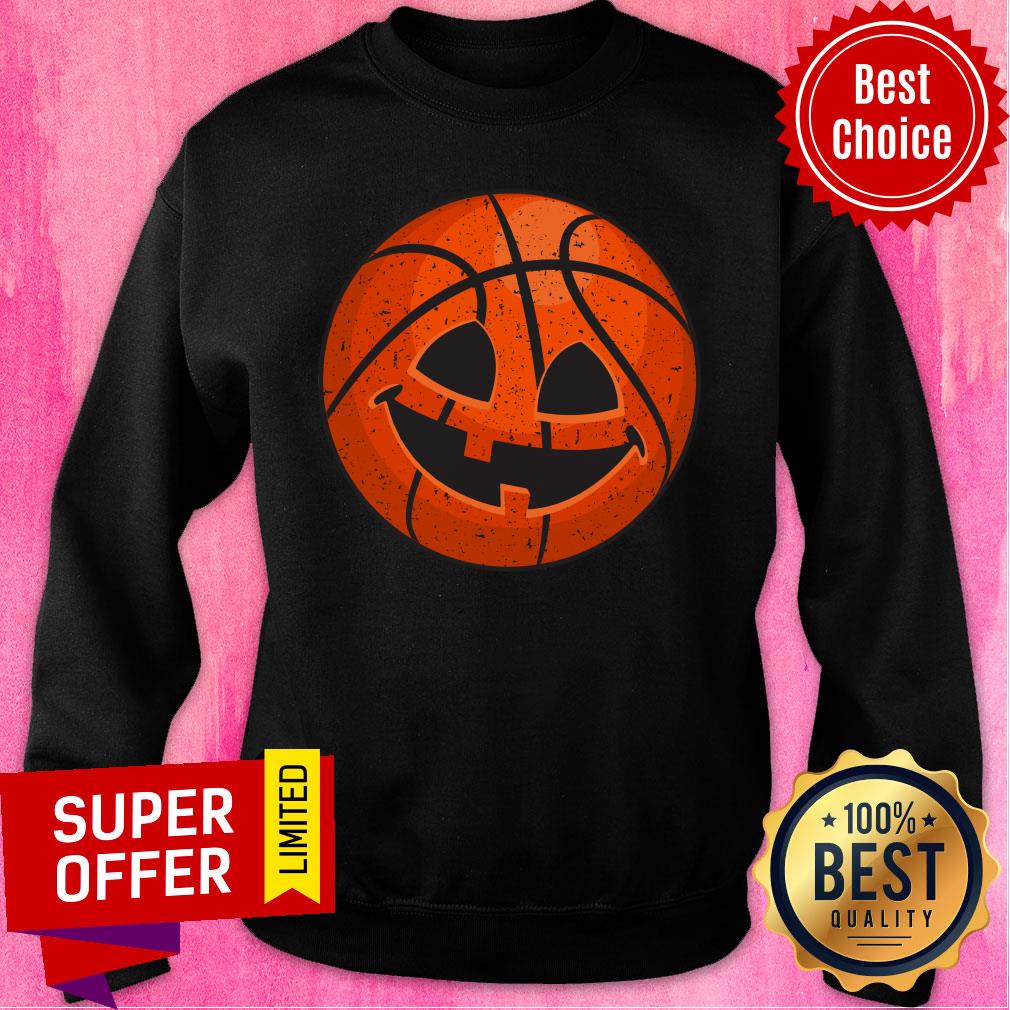 Basketball Pumpkin Vintage Halloween Shirt
