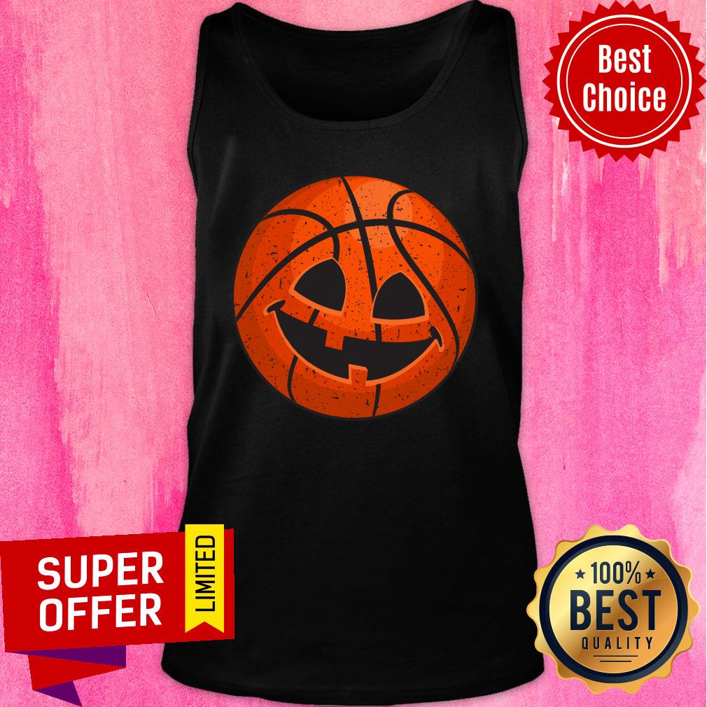 Basketball Pumpkin Vintage Halloween Shirt