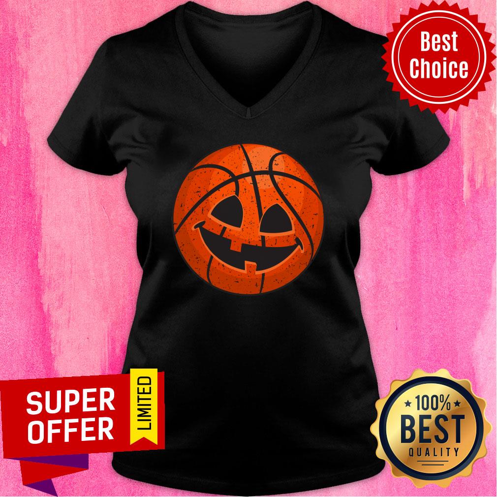 Basketball Pumpkin Vintage Halloween Shirt
