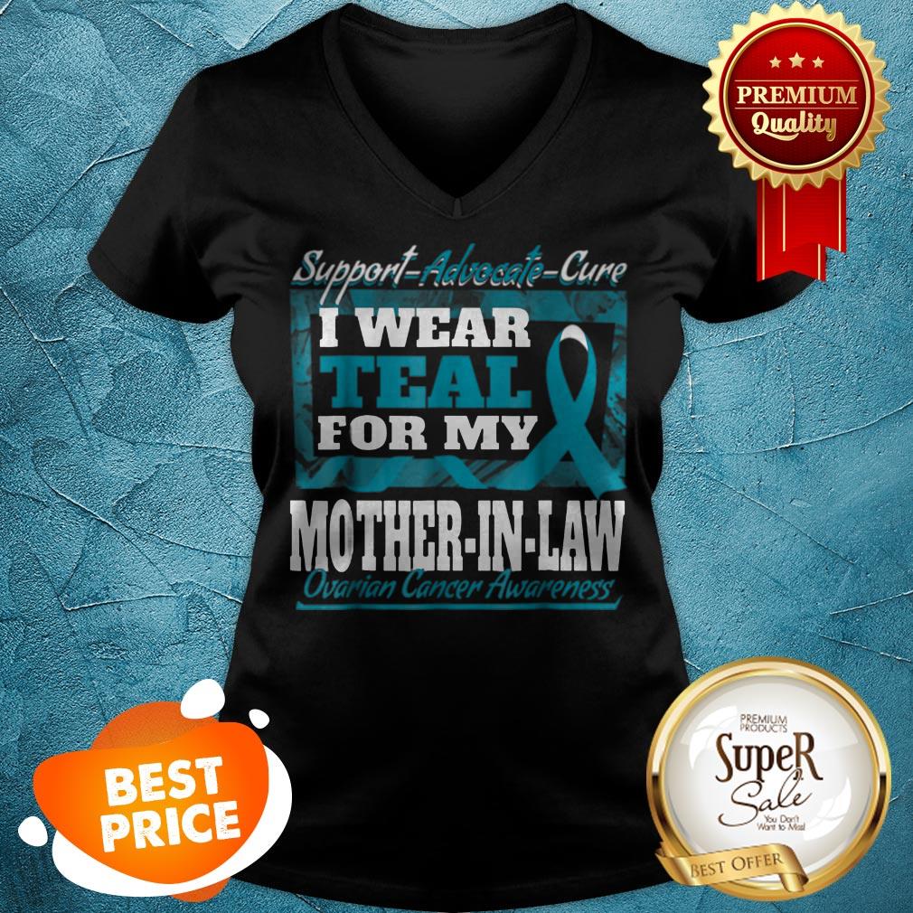 Beautiful Ovarian Cancer Awareness Ribbon For Mother In Law Shirt