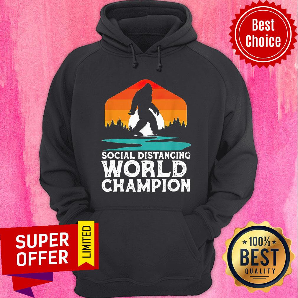 Bigfoot Social Distancing World Champion Sasquatch Vintage Shirt