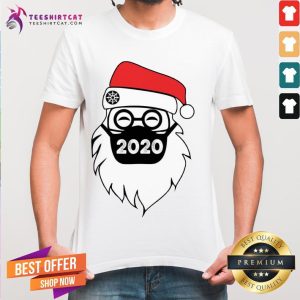 Awesome Santa Wearing Mask 2020 Christmas Shirt