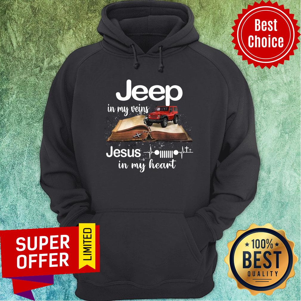 Book Jeep In My Veins Jesus In My Heart Shirt