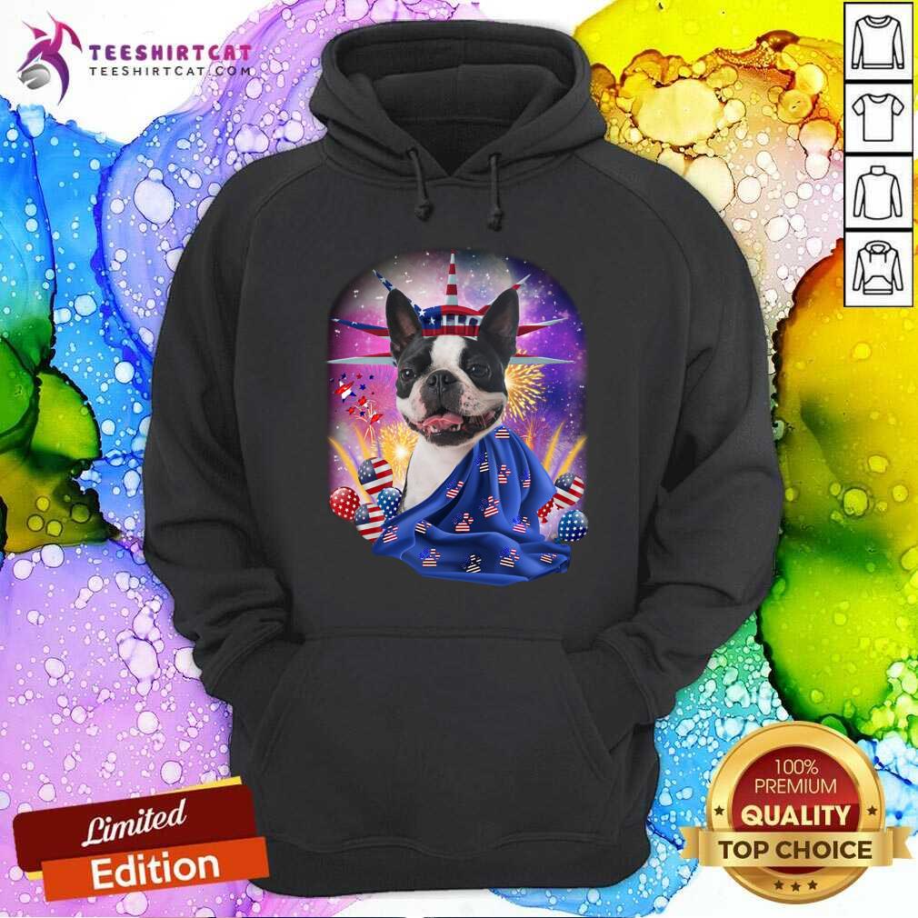 Boston Terrier Independence Liberty For Dog Shirt