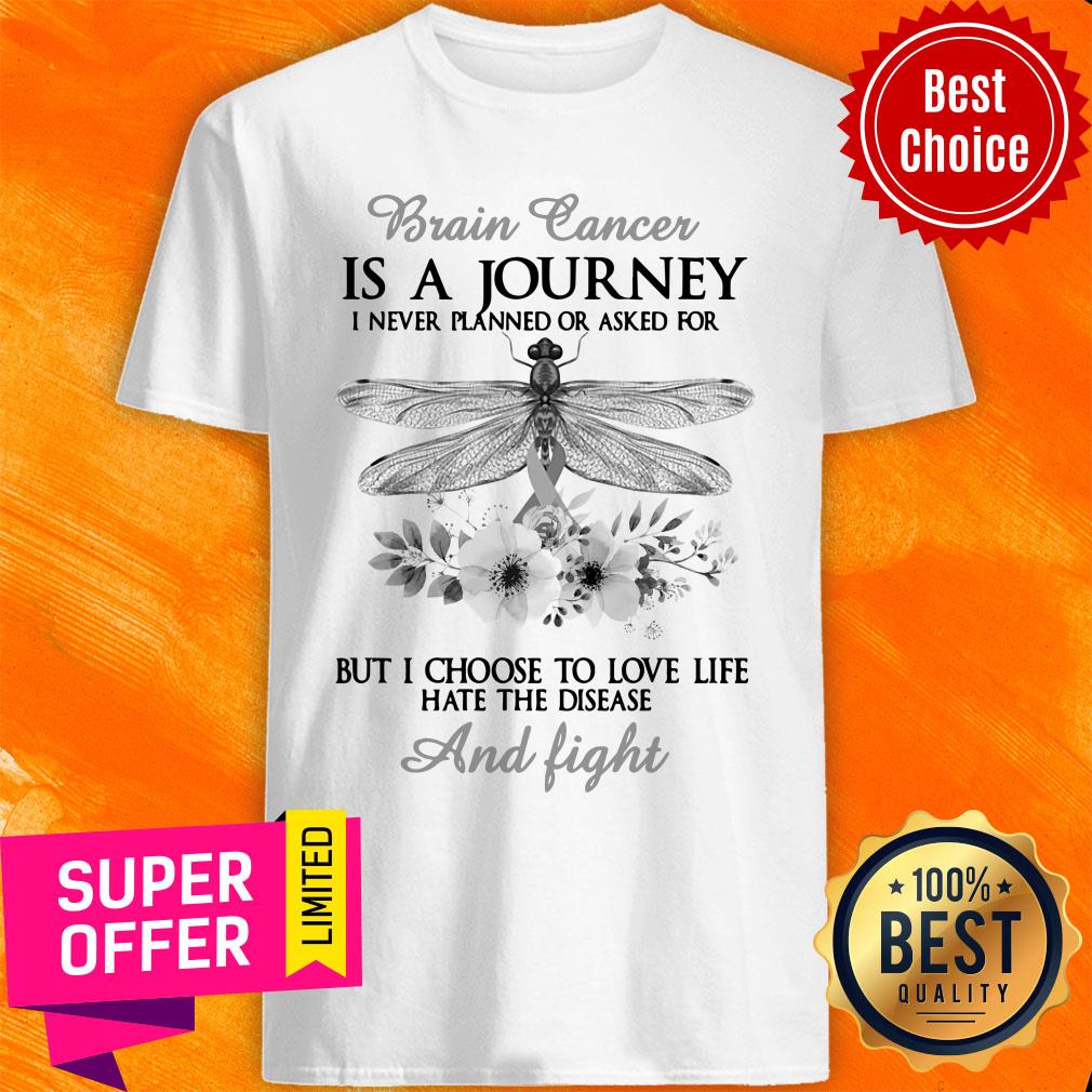 Brain Cancer Is A Journey And Fight Shirt