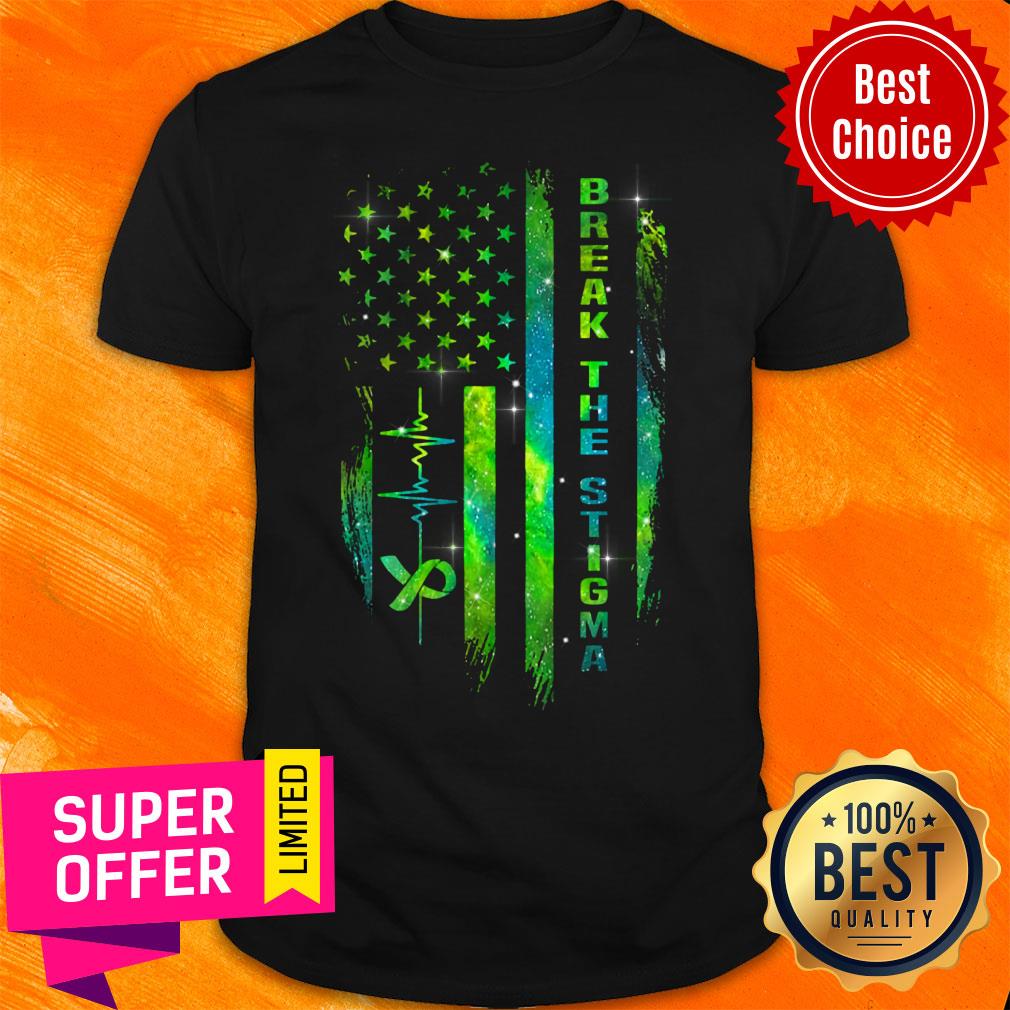 Break The Stigma American Flag Shirt