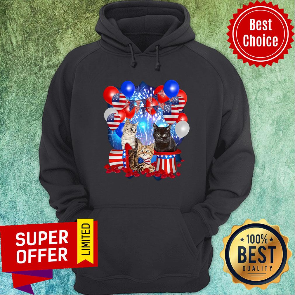 Cats Independence Day American Flag Shirt