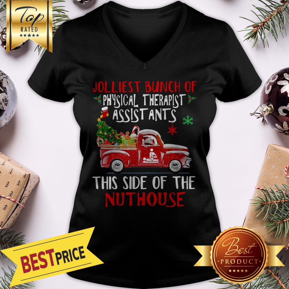 christmas-truck-jolliest-bunch-of-social-workers-this-side-of-the-nuthouse-v-neck.jpg