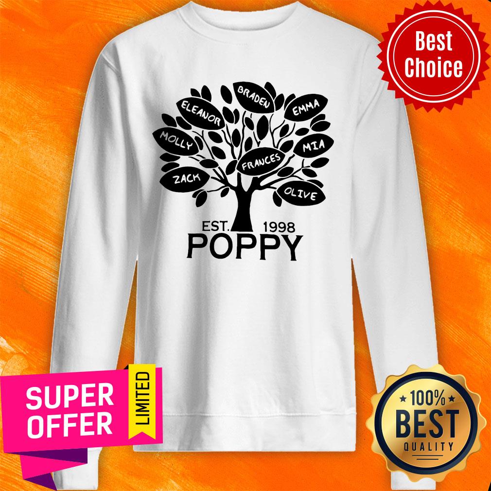 Coolspod Personalized EST 1998 Poppy Tree Shirt