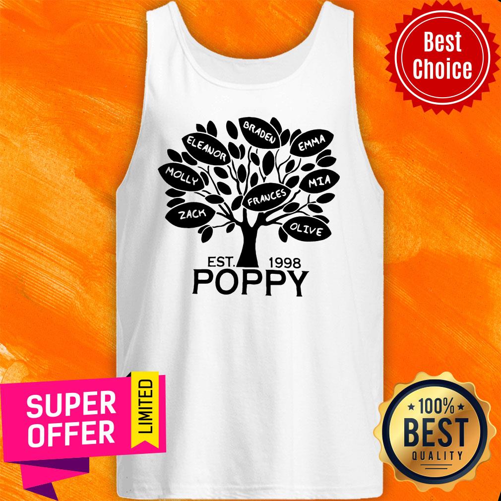 Coolspod Personalized EST 1998 Poppy Tree Shirt