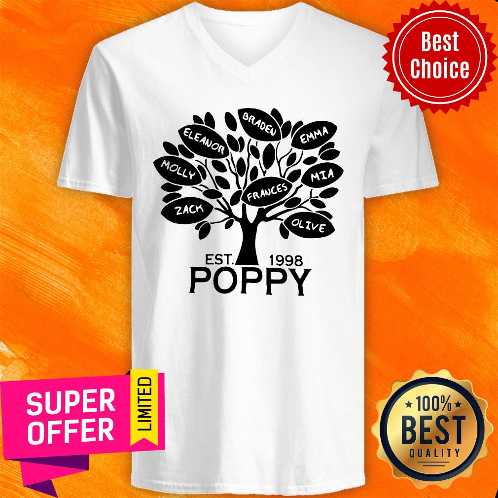Coolspod Personalized EST 1998 Poppy Tree Shirt