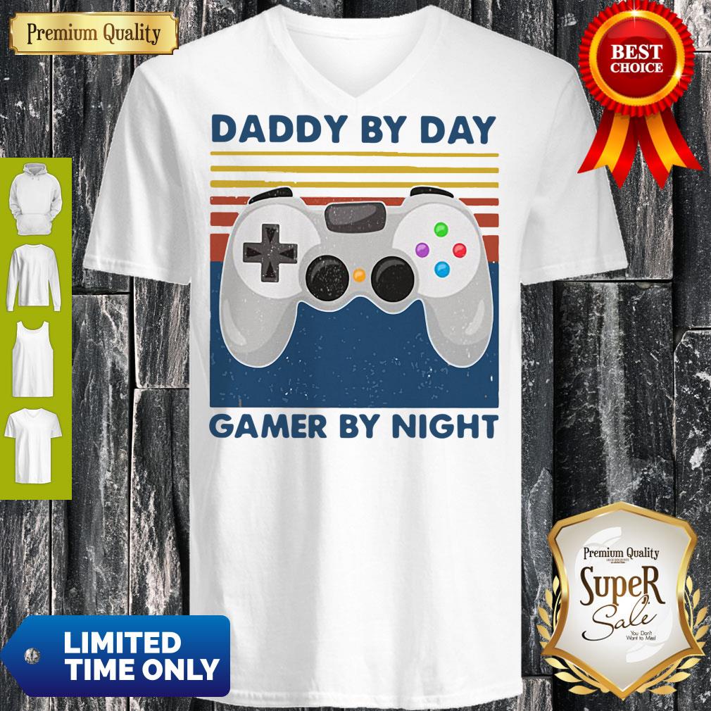 Daddy By Day Gamer By Night Funny Family Shirt