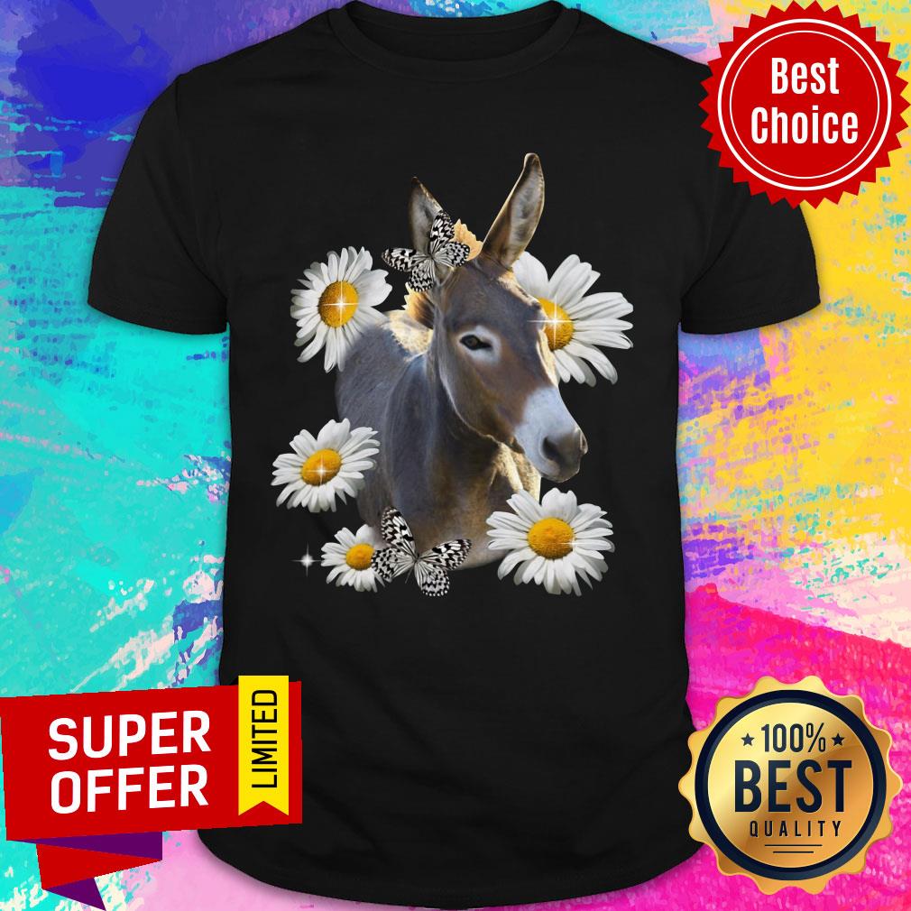 Daisy Flower Butterfly I Love Goat Shirt