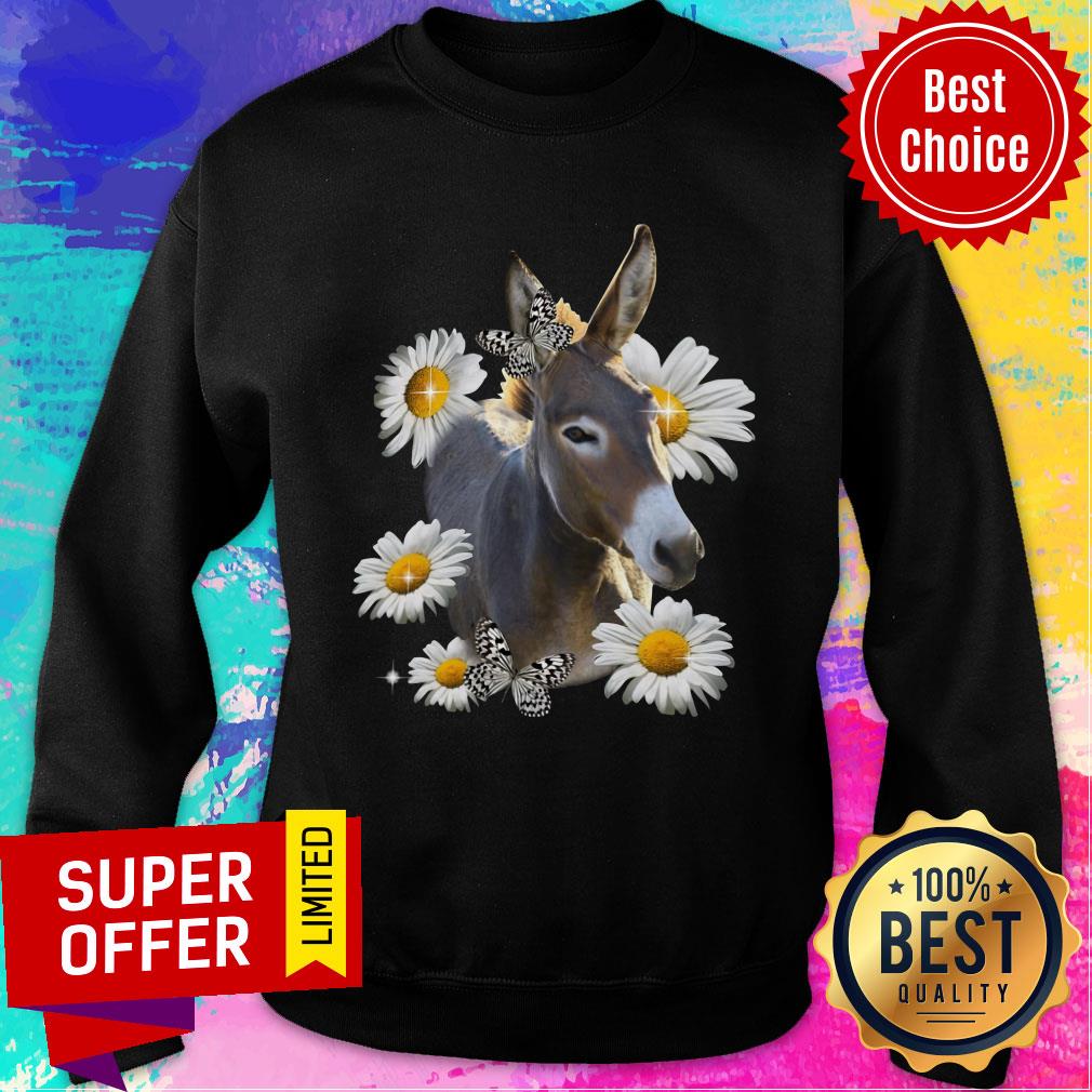 Daisy Flower Butterfly I Love Goat Shirt