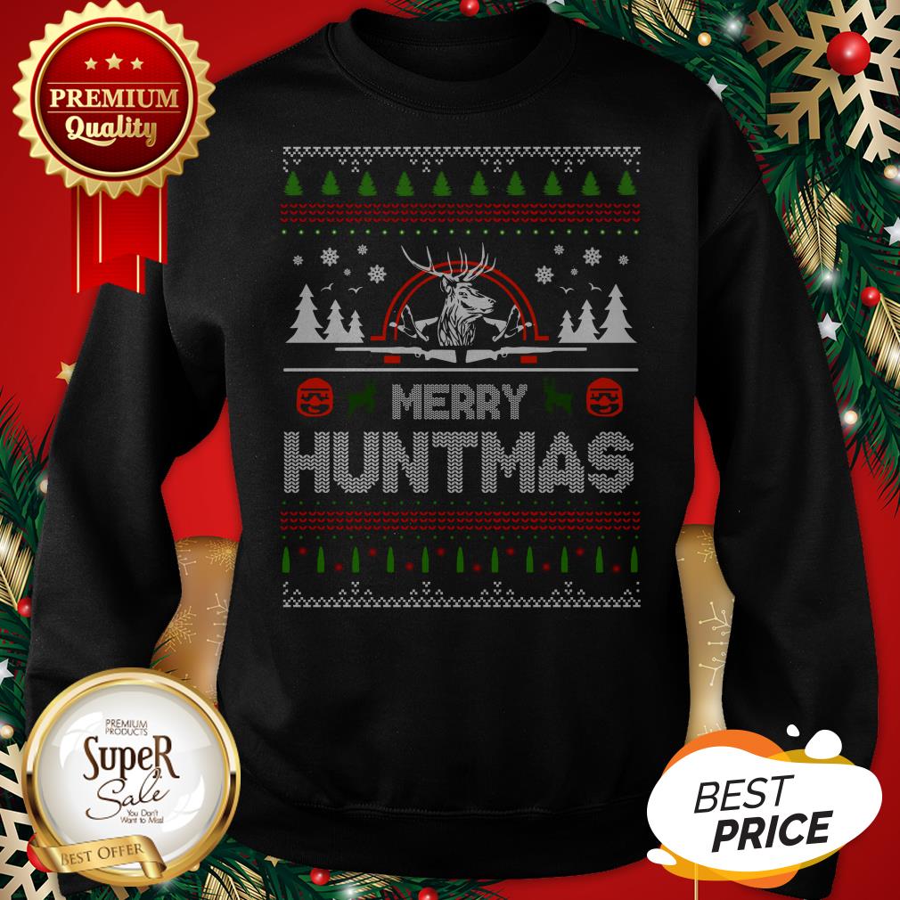 Deer Hunting Merry Huntmas Ugly Christmas Shirt