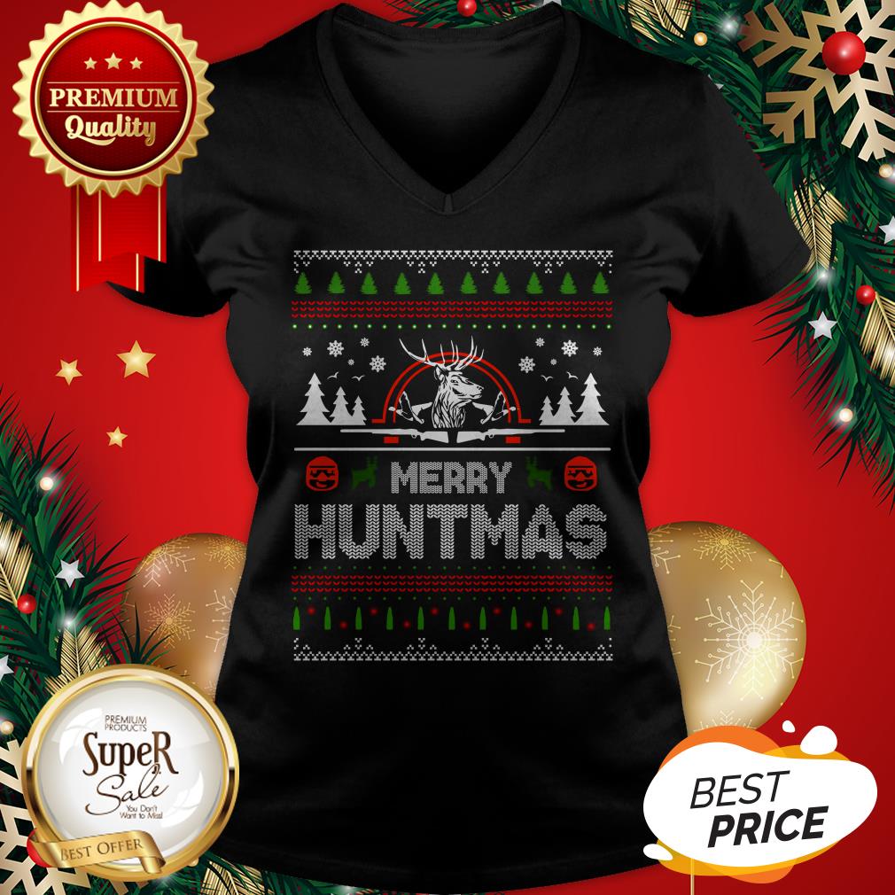 Deer Hunting Merry Huntmas Ugly Christmas Shirt