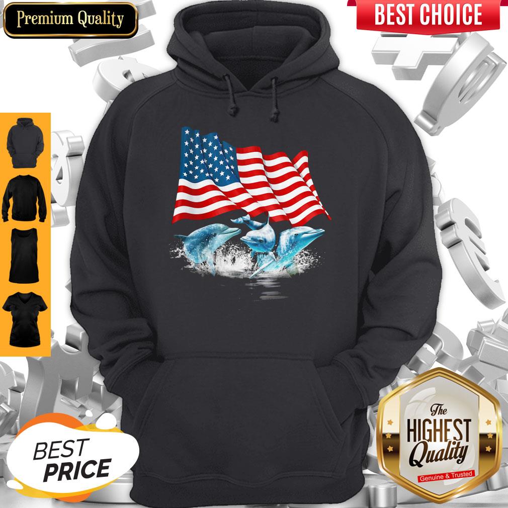 Dolphins American Flag Independence Day Shirt