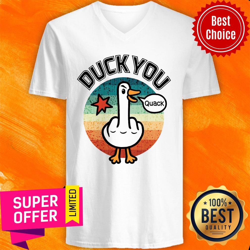 Duck You Quack Vintage Retro Shirt
