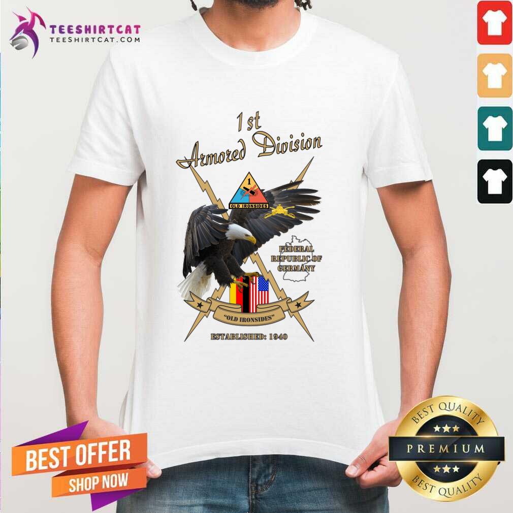 Eagle 1st Armored Division Old Ironsides 1940 Shirt