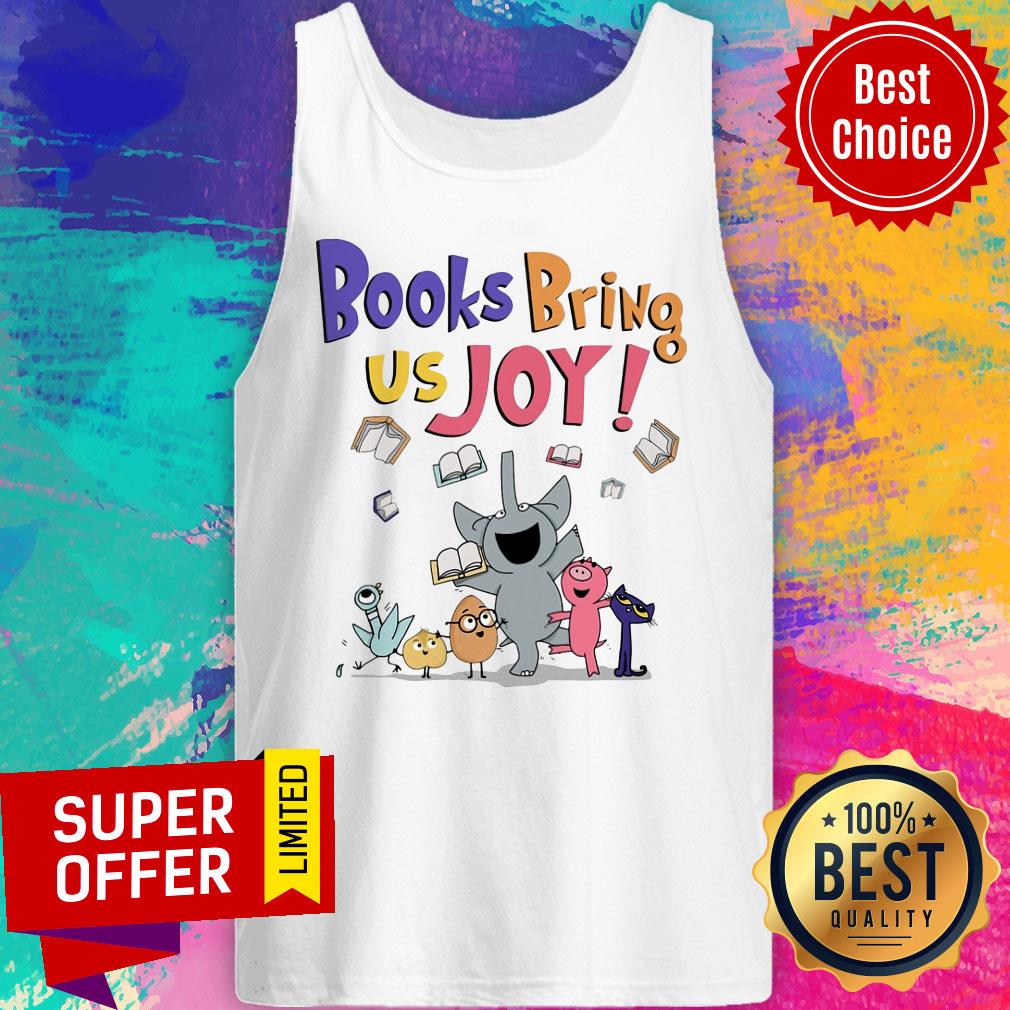 Elephent Cat Pig Books Bring Us Joy Shirt