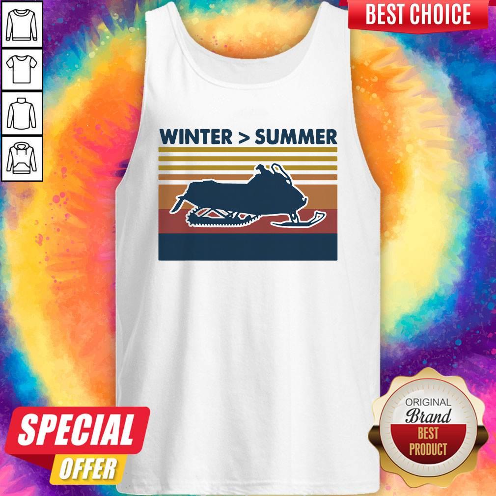 Excellent Snowmobile Winter Summer Vintage Retro Shirt