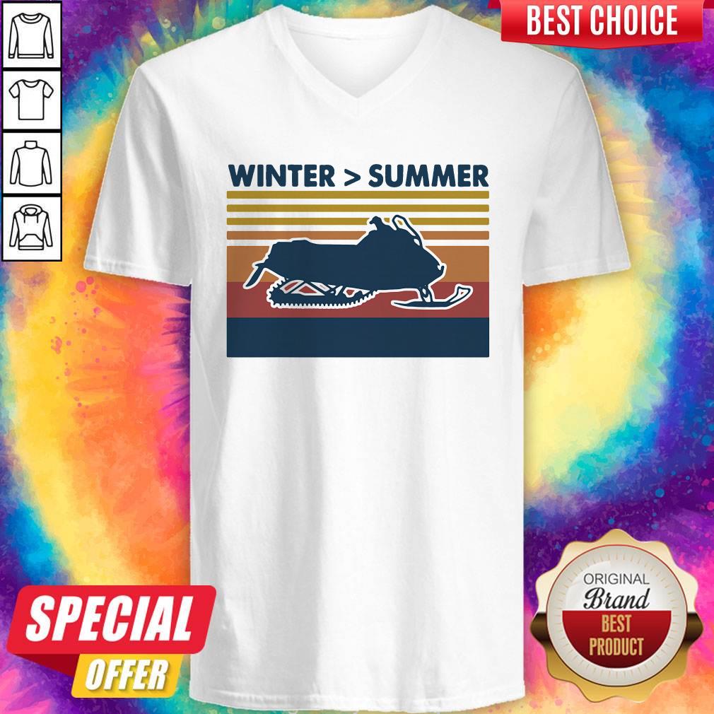 Excellent Snowmobile Winter Summer Vintage Retro Shirt