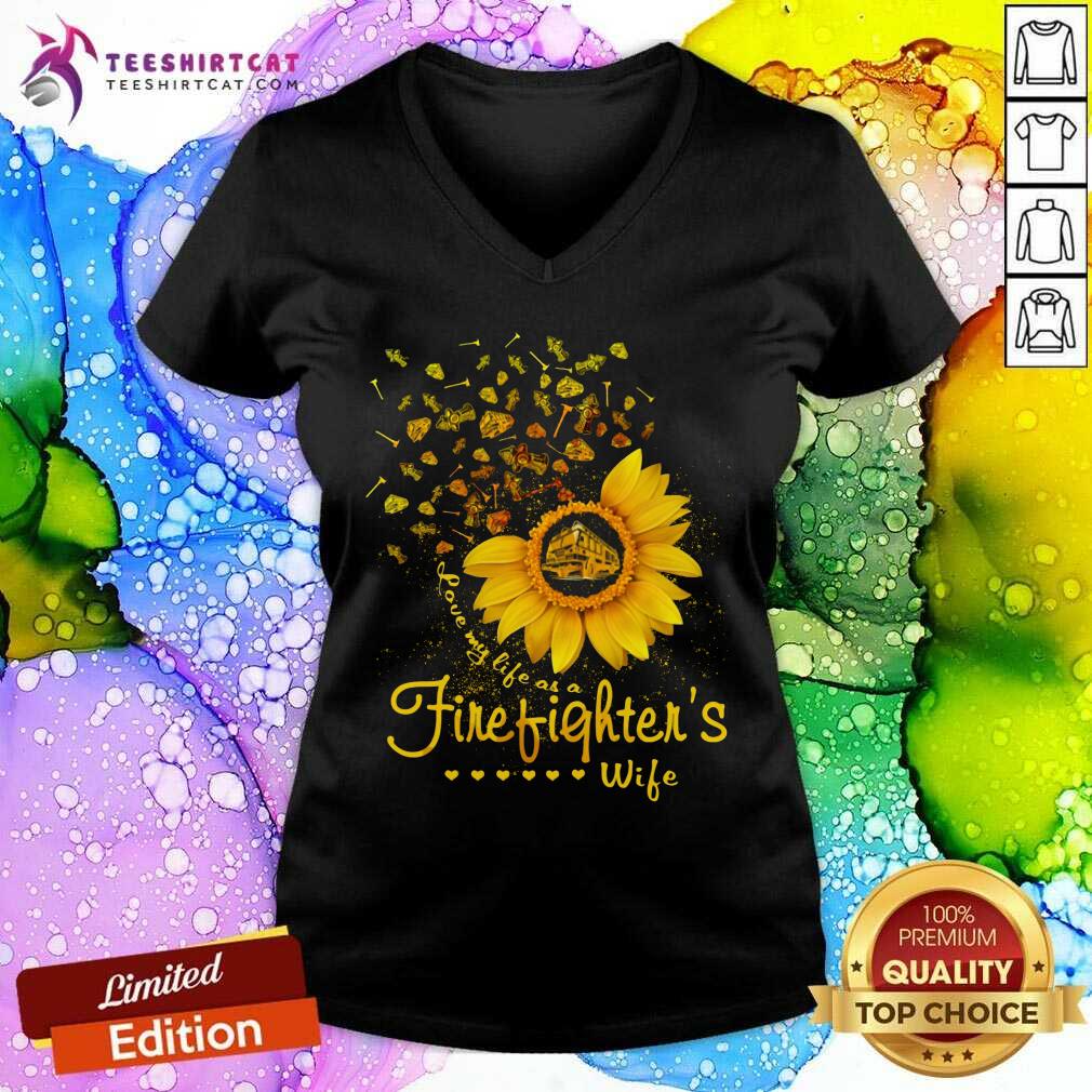 Firefighters Wife Sunflower Shirt