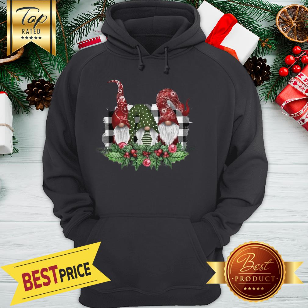 Floral Polka Dot Grid Printed Gnomies Shirt