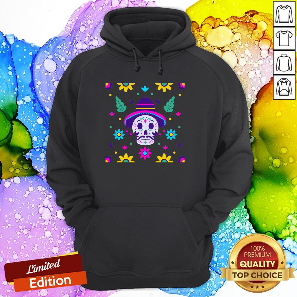 Floral Skull Dia De Los Muertos Day Of The Dead Shirt
