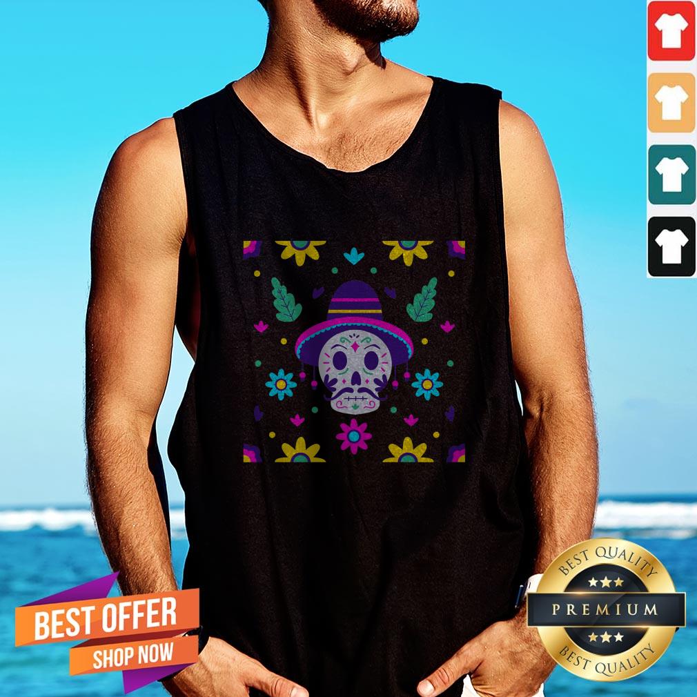 Floral Skull Dia De Los Muertos Day Of The Dead Shirt