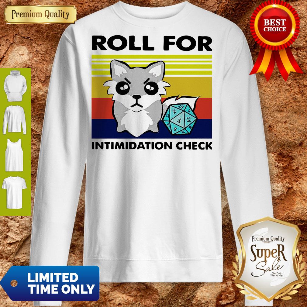 Fox Roll For Intimidation Check Vintage Shirt