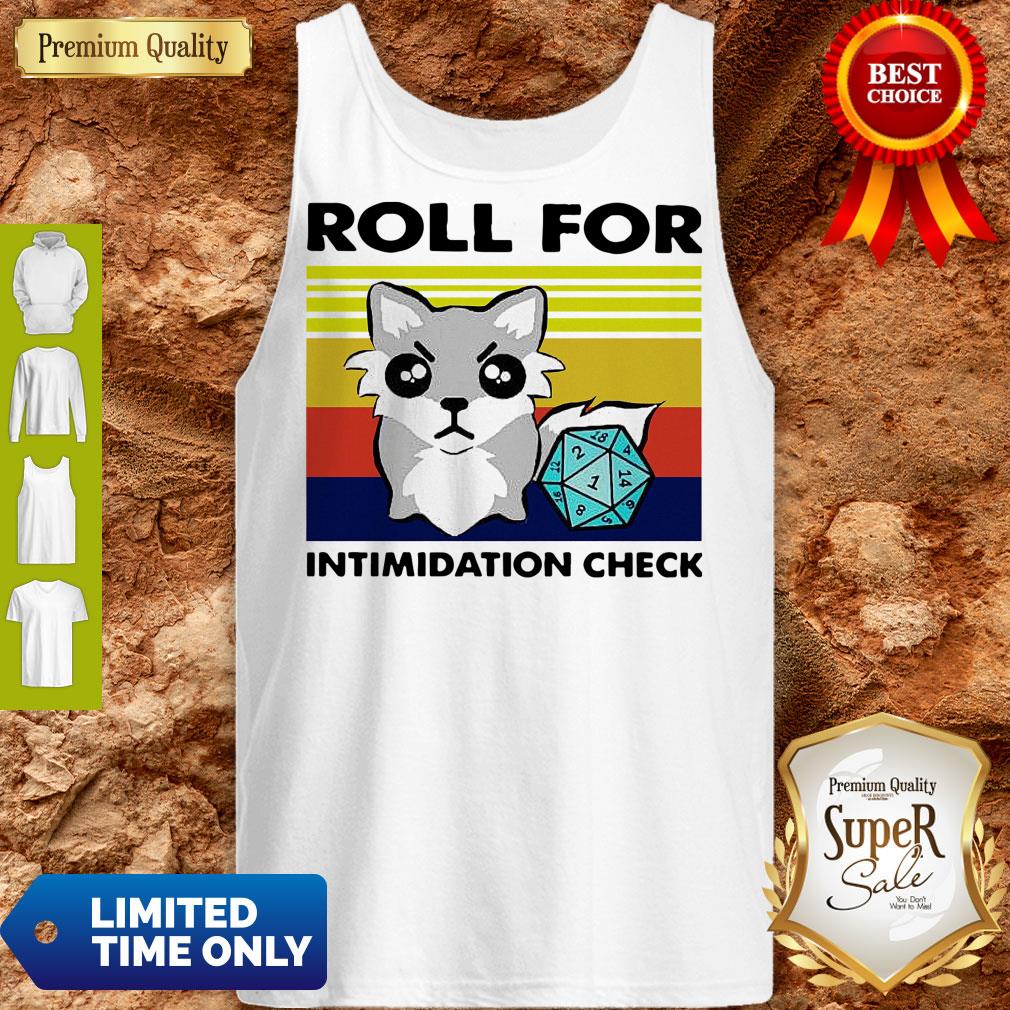 Fox Roll For Intimidation Check Vintage Shirt