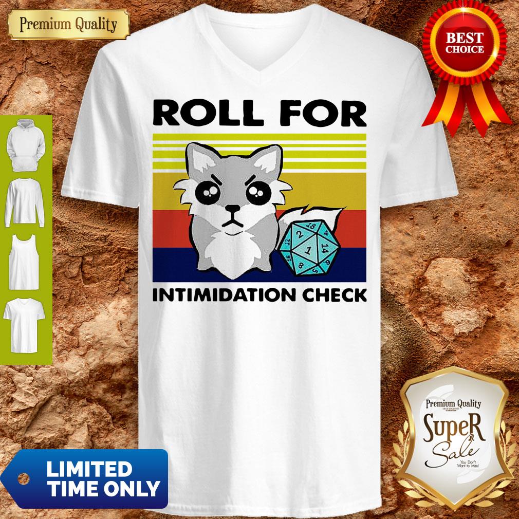 Fox Roll For Intimidation Check Vintage Shirt