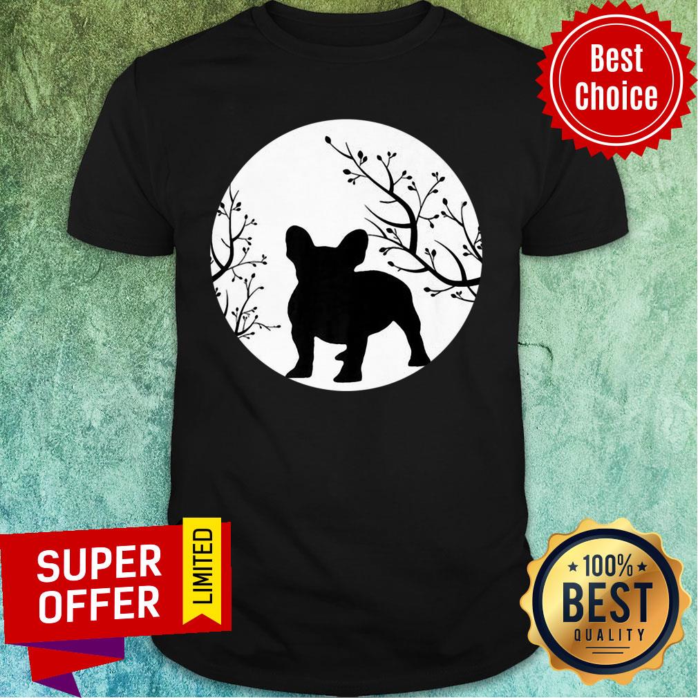 French Bulldog Dog Full Moon Howl Funny Frenchie Lover Shirt