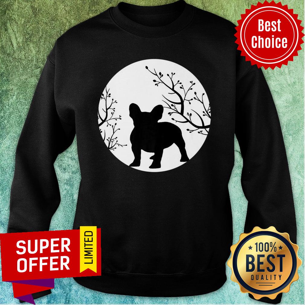French Bulldog Dog Full Moon Howl Funny Frenchie Lover Shirt