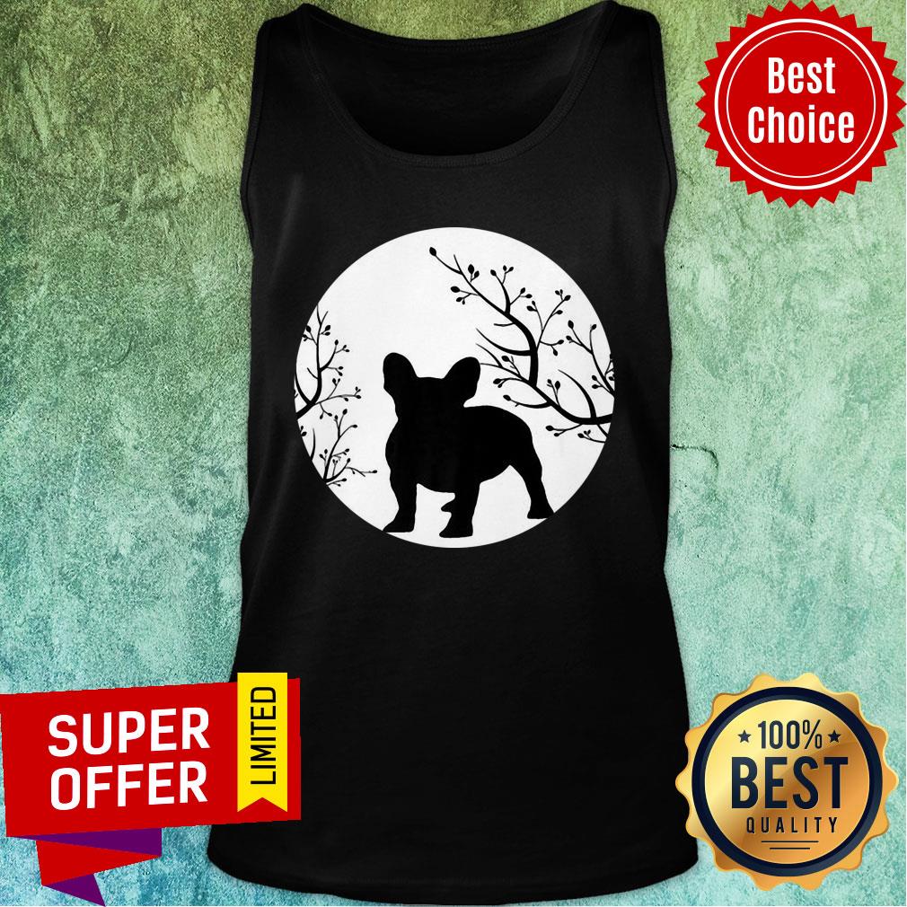 French Bulldog Dog Full Moon Howl Funny Frenchie Lover Shirt