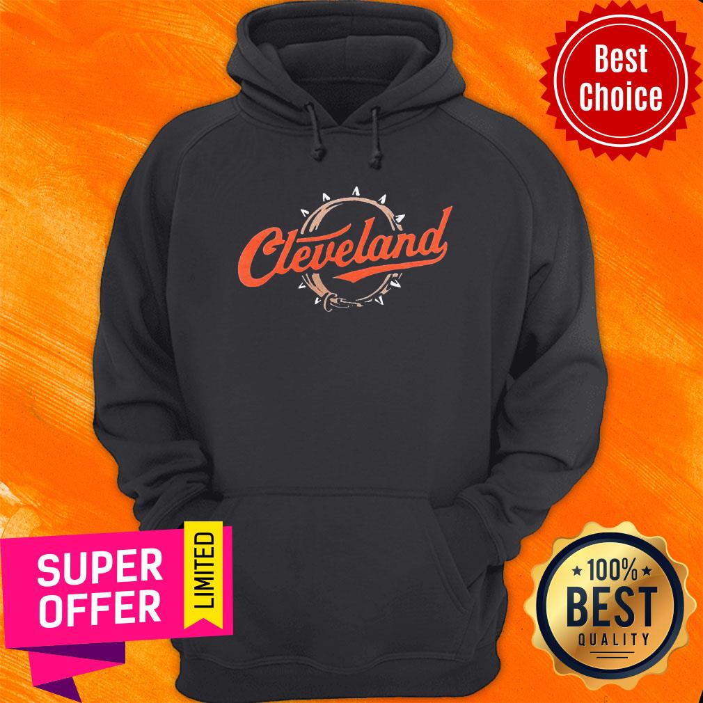 Funny Cleveland Football Script Collar Shirt