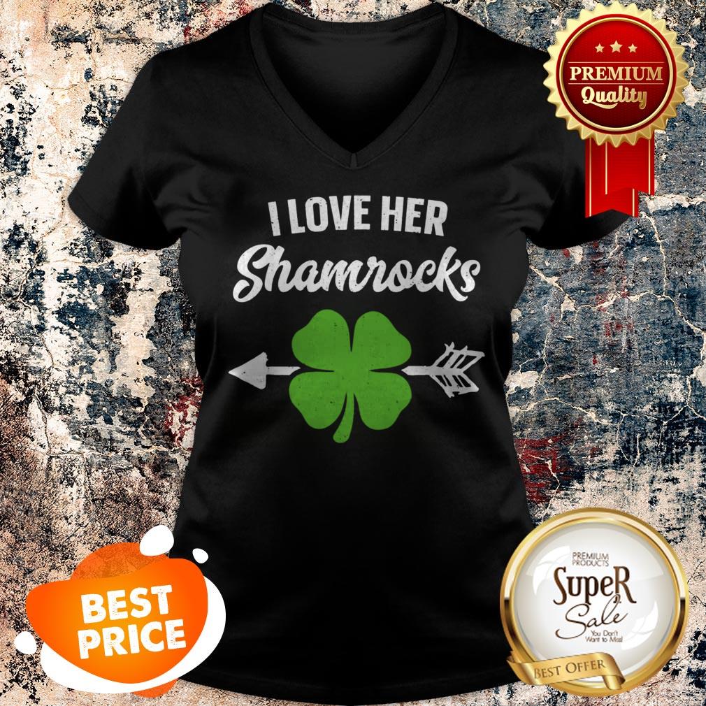Funny Couples St Patricks Day I Love Her Shamrocks Shirt