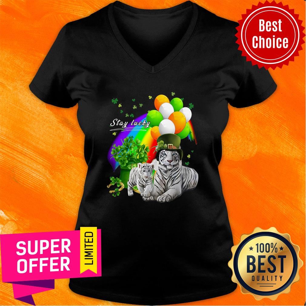 Funny Cute Tiger Patricks Day Shirt