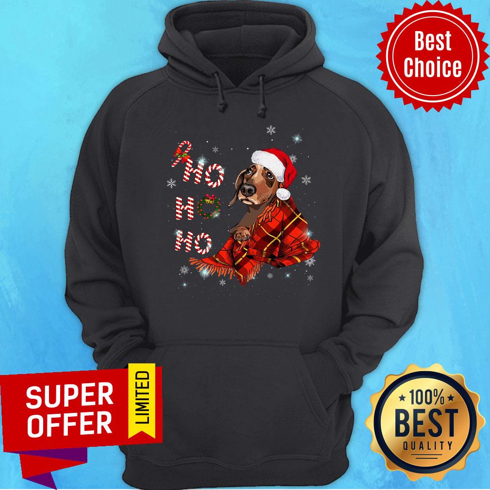 Funny Dachshund Ho Ho Ho Christmas Shirt