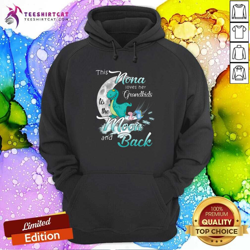 Funny Dinosaurs This Nona Loves Her Grandkids Moon And Back Shirt
