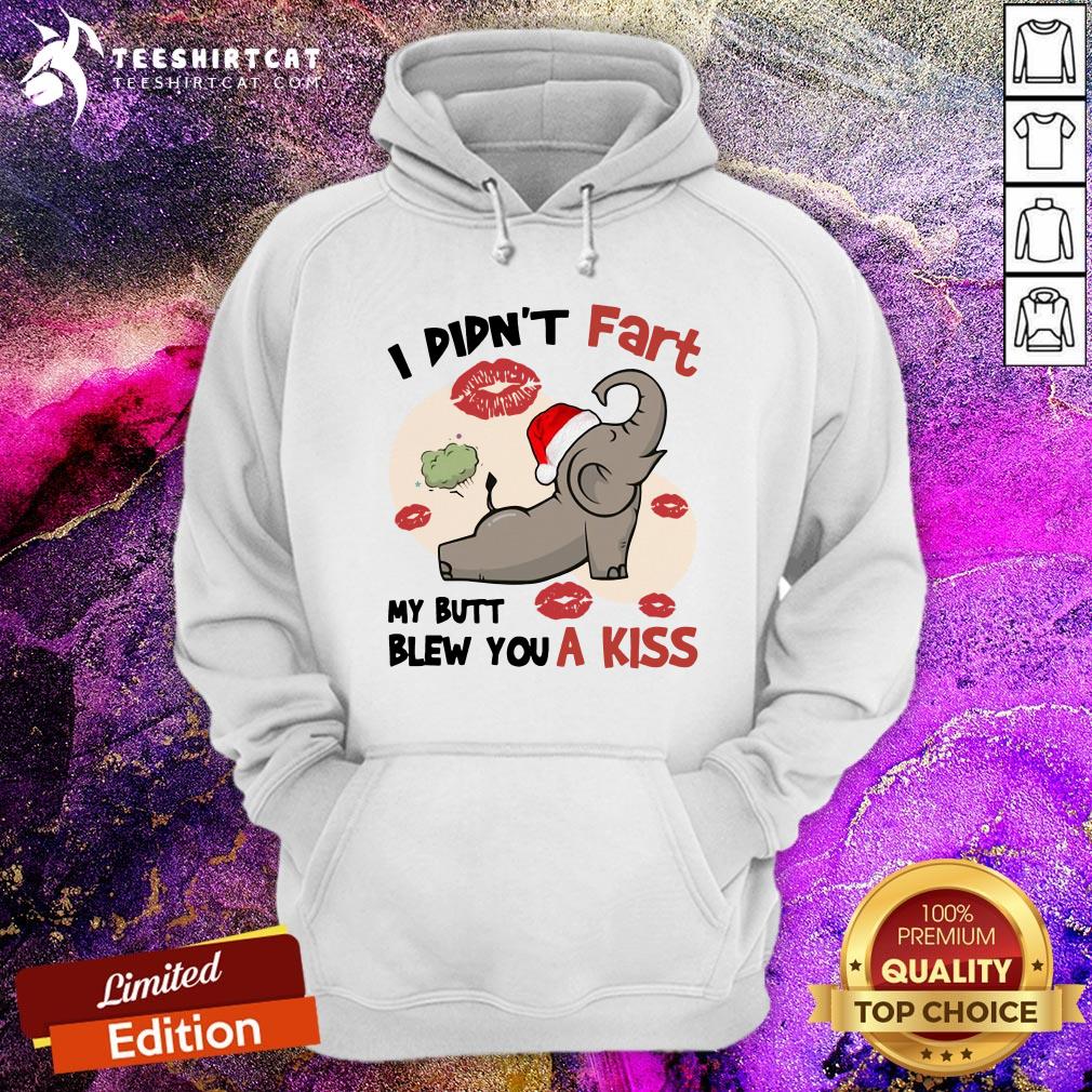 Funny Elephant I Didn't Fart My Butt Blew You A Kiss Shirt