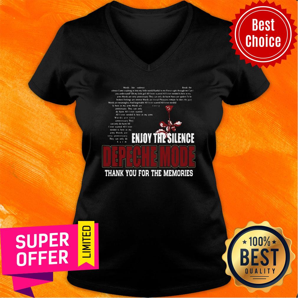 Funny Enjoy The Silence Depeche Mode Thank You For The Memories Shirt