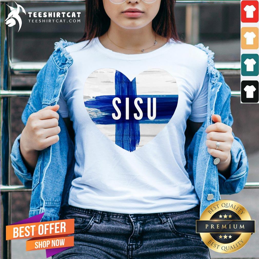 Funny Finnish Heart SISU Shirt