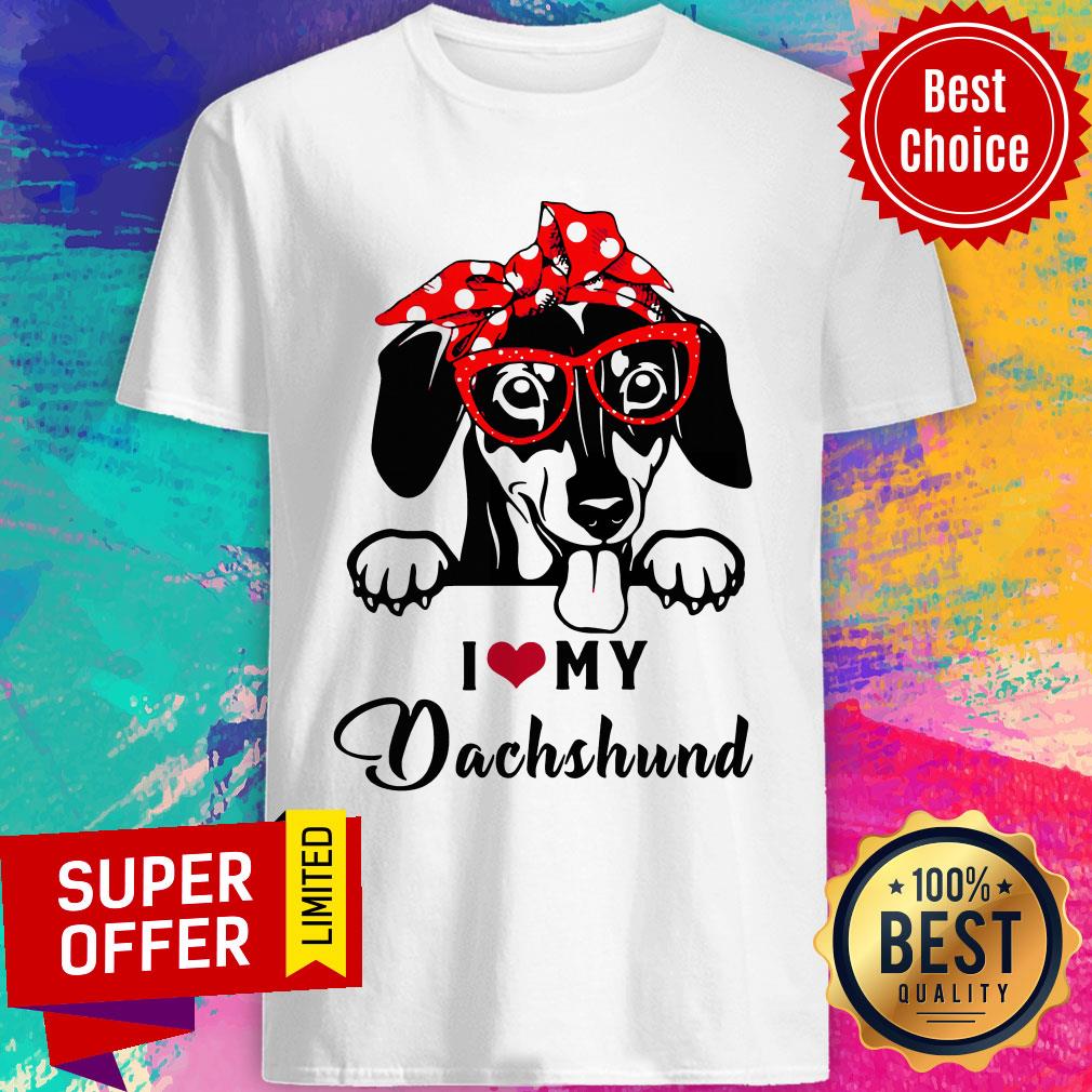 Funny I Love Dog Dachshund Shirt