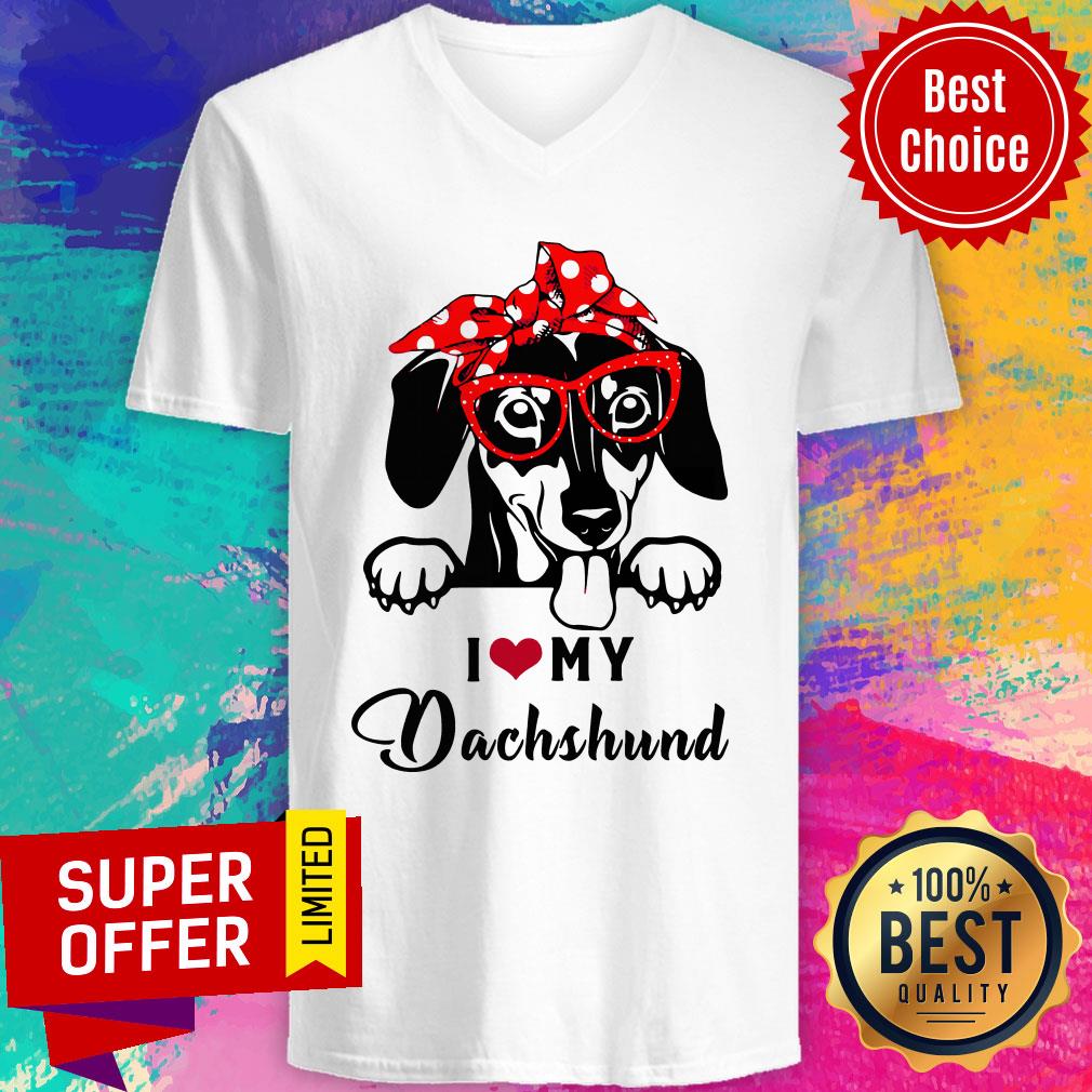 Funny I Love Dog Dachshund Shirt