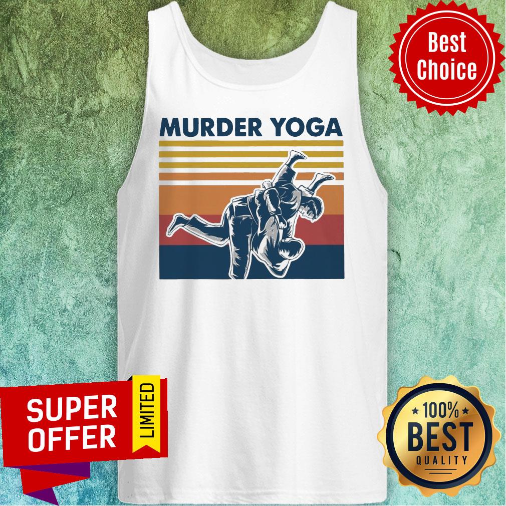 Funny Jiu Jitsu Murder Yoga Vintage Shirt