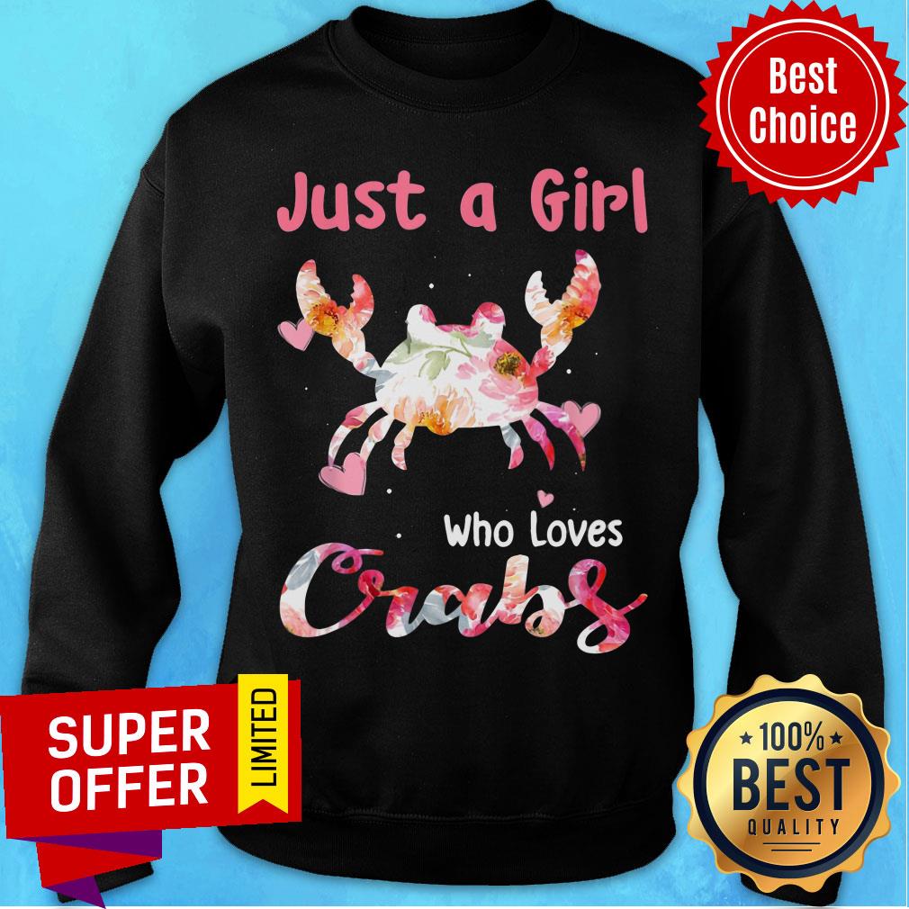 Funny Just A Girl Who Loves Crabs Shirt