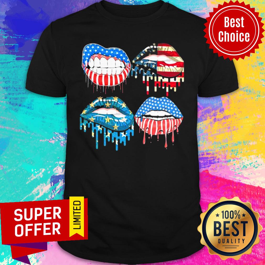 Funny Lip American Flag 2021 Shirt